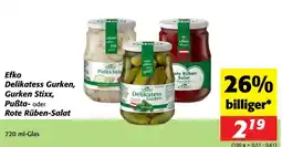 Nah&Frisch Efko delikatess gurken, gurken stixx, pußta- oder rote rüben-salat Angebot