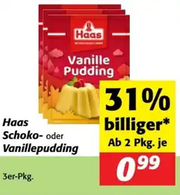 Nah&Frisch Haas Schoko- oder Vanillepudding Angebot