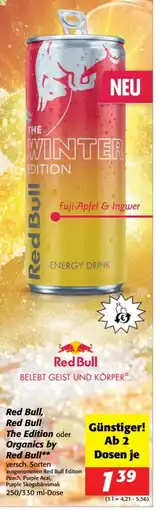 Nah&Frisch Red bull, the edition oder organics by red bull Angebot