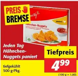Nah&Frisch Jeden Tag Hähnchen- Nuggets paniert Angebot