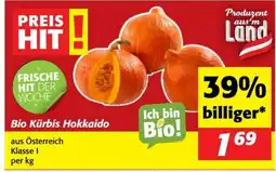 Nah&Frisch Bio Kürbis Hokkaido Angebot