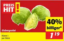 Nah&Frisch Eisbergsalat Angebot