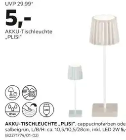 Mömax Akku-tischleuchte „plisi Angebot