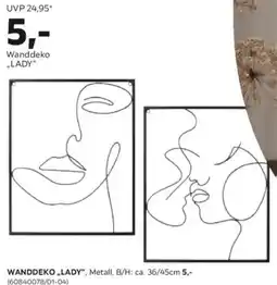 Mömax Wanddeko lady Angebot