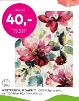 Mömax Webteppich flower 2 Angebot