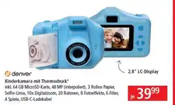 Pagro Diskont denver Kinderkamera mit Thermodruck Angebot
