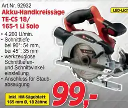 Zgonc Akku-Handkreissäge Angebot