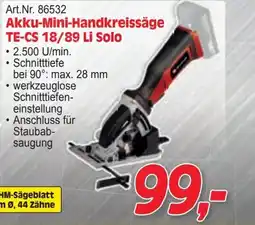 Zgonc Akku-Mini-Handkreissäge Angebot