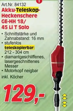 Zgonc Akku-Teleskop- Heckenschere Angebot