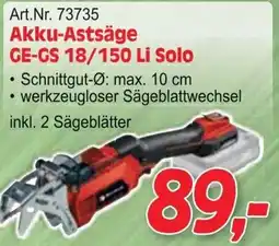 Zgonc Akku-Astsäge Angebot