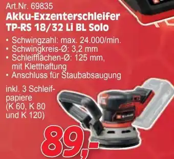 Zgonc Akku-Exzenterschleifer Angebot