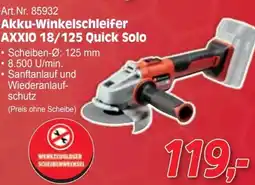 Zgonc Akku-Winkelschleifer Angebot
