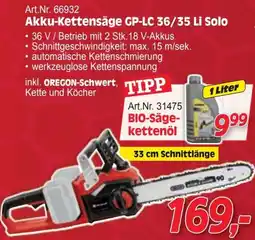 Zgonc Akku-Kettensäge Angebot