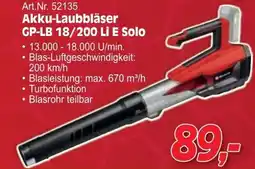 Zgonc Akku-Laubbläser Angebot