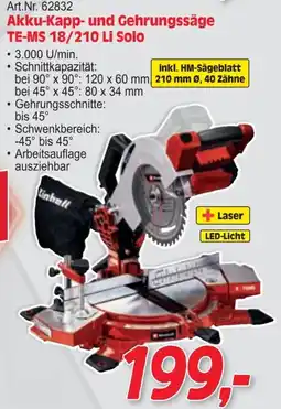 Zgonc Akku-Kapp- und Gehrungssäge Angebot