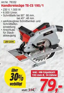 Zgonc Handkreissäge Angebot