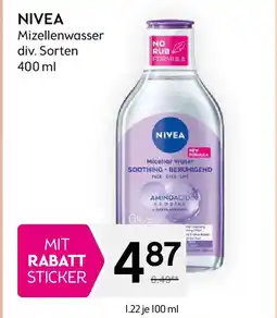 Bipa Nivea mizellenwasser Angebot