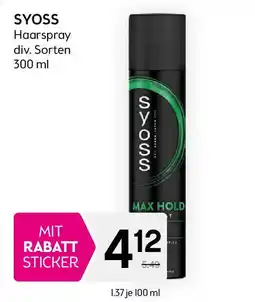 Bipa Syoss haarspray Angebot