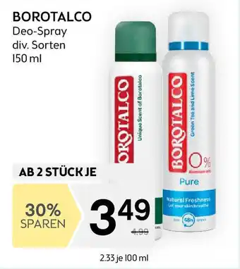 Bipa BOROTALCO Deo-Spray Angebot