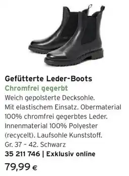 Tchibo Eduscho Gefütterte Leder-Boots Angebot