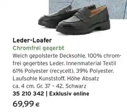 Tchibo Eduscho Leder-Loafer Angebot