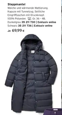 Tchibo Eduscho Steppmantel Angebot