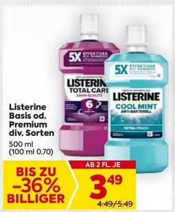 Billa Listerine basis od. premium Angebot