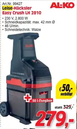 Zgonc Leise-Häcksler Easy Crush Angebot