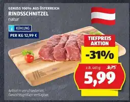 Hofer RINDSSCHNITZEL natur Angebot