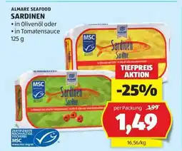 Hofer ALMARE SEAFOOD SARDINEN Angebot