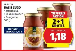 Hofer BASIS SUGO Angebot
