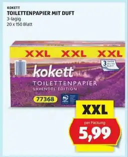 Hofer KOKETT TOILETTENPAPIER MIT DUFT Angebot
