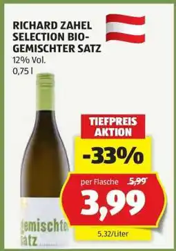 Hofer RICHARD ZAHEL SELECTION BIO- GEMISCHTER SATZ Angebot