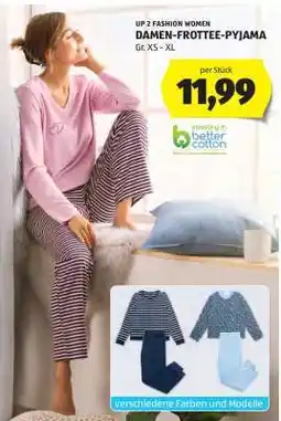 Hofer DAMEN-FROTTEE-PYJAMA Angebot