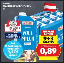 Hofer MILSANI HALTBARE MILCH 3.5% Angebot