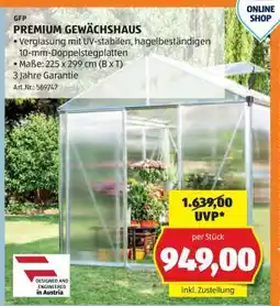 Hofer PREMIUM GEWÄCHSHAUS Angebot