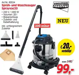 Zgonc Sprüh- und Waschsauger Sprayvac20 Angebot