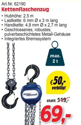 Zgonc Kettenflaschenzug Angebot