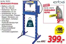 Zgonc Werkstatt-Presse Angebot