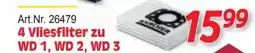 Zgonc 4 Vliesfilter zu WD 1, WD 2, WD 3 Angebot