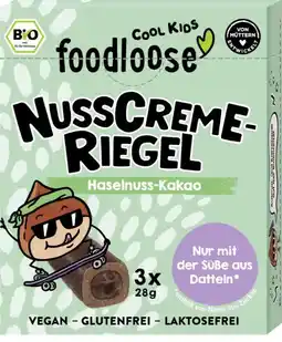 dm Foodloose Schokoriegel Nusscreme Haselnuss-Kakao Angebot
