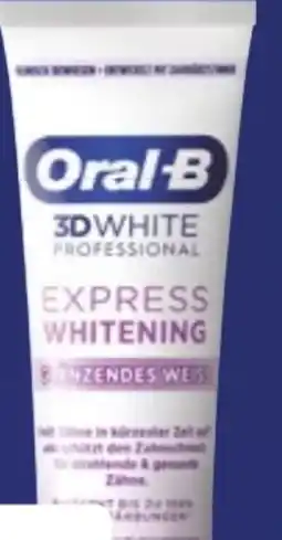 Bipa Oral-B Zahnpasta 3D White Professional Express Whitening Angebot