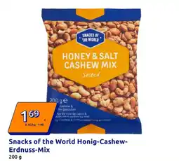 Action Snacks of the world honey & salt cashew mix Angebot