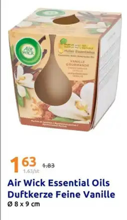 Action Air wick essential oils duftkerze feine vanille 08 x 9 cm Angebot
