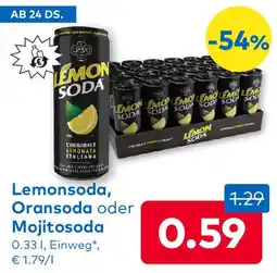 T&G Lemonsoda, Oransoda oder Angebot