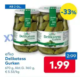 T&G Efko delikatess gurken Angebot