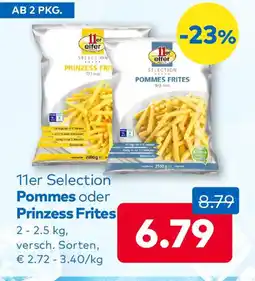 T&G 11er selection pommes oder prinzess frites Angebot
