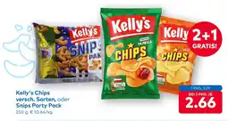 T&G Kelly's chips versch. sorten, oder snips party pack Angebot