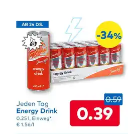 T&G Jeden tag energy drink Angebot