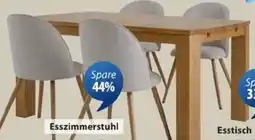 JYSK Stuhl: Stoff und Stahl Angebot